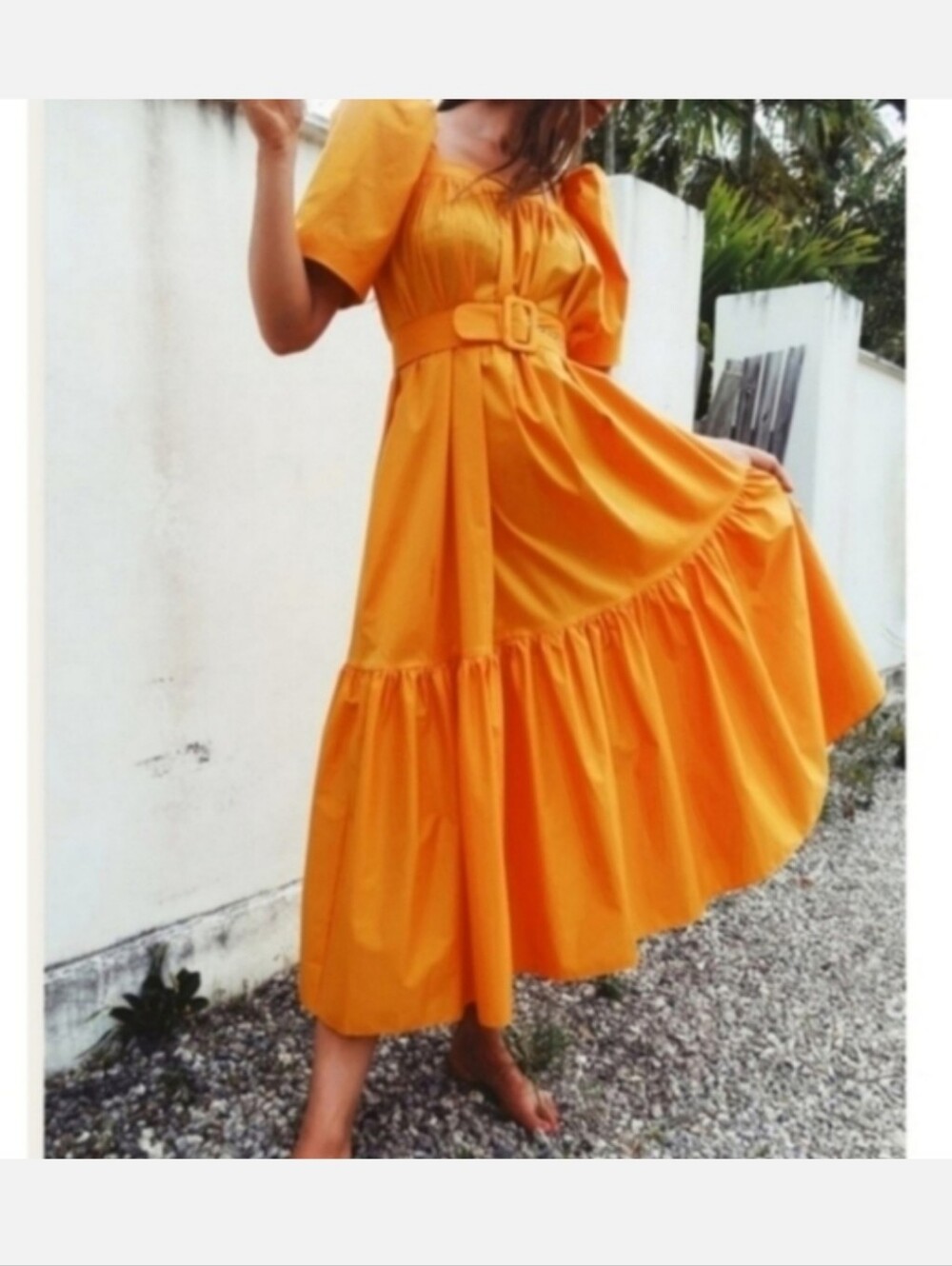 MR. LARKIN ODE DRESS IN BRIGHT ORANGE